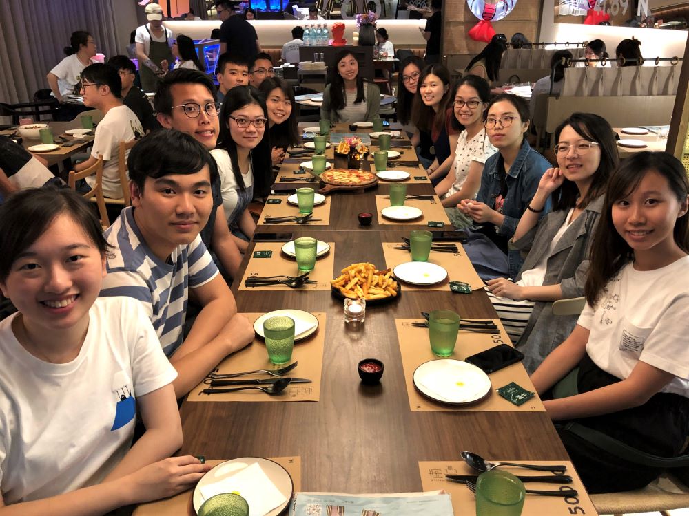 活動花絮：夏季實習計劃2019：一起愉快地聚餐